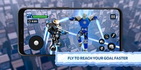 Ice Superhero Flying Robot - Fighting Games screenshot 3
