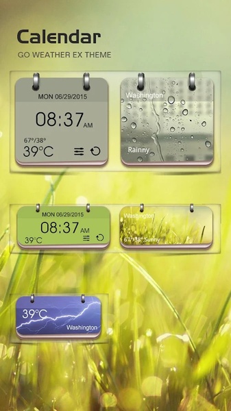 Calendar Style GO Weather EX - Preview 1