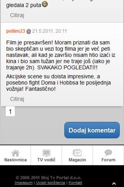 Moj TV Mobile 2.1.1 - Preview 1