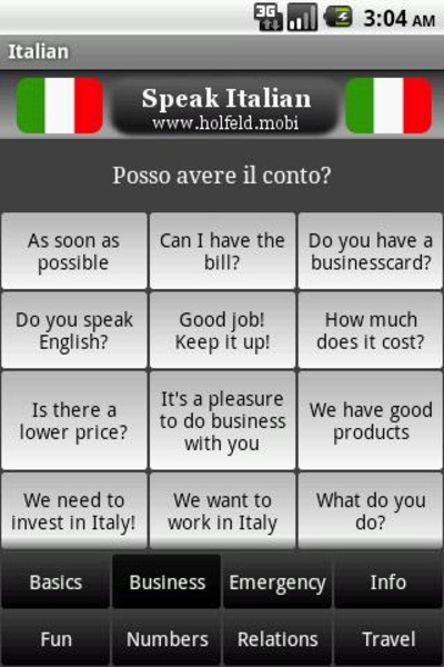 Speak Italian Free - Preview 1