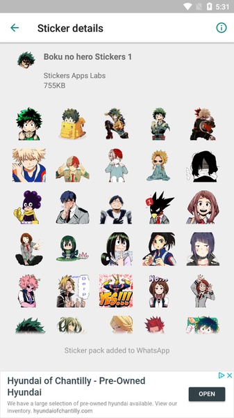 AniStickers - Anime WAStickers for Whatsapp - Preview 8