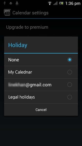 Calendar for smartwatch - Preview 2
