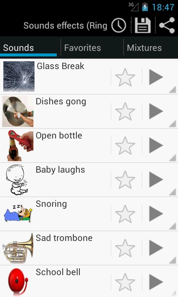 Sounds effects (Ringtones) - Preview 1