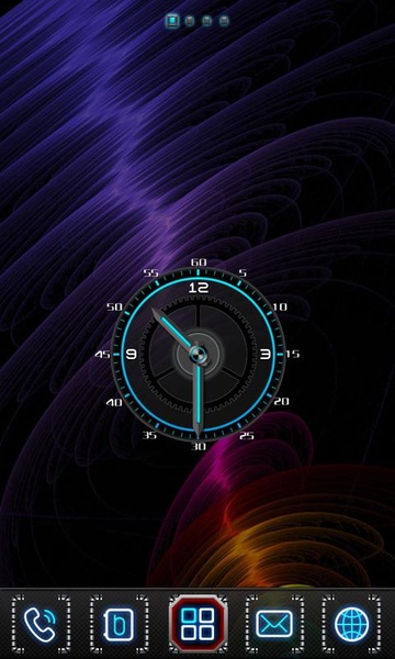 ClockWidgetBlueLight - Preview 1