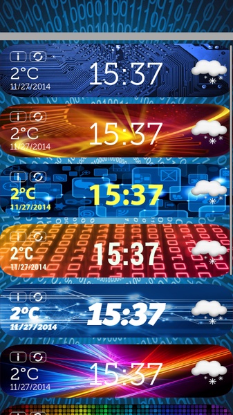 Digital Clock Weather Widget - Preview 4