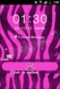 Pink Zebra Theme GO Locker screenshot 3