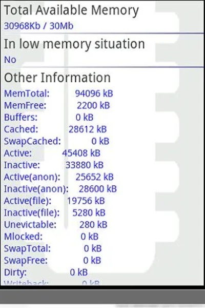 Memory Info - Preview 2