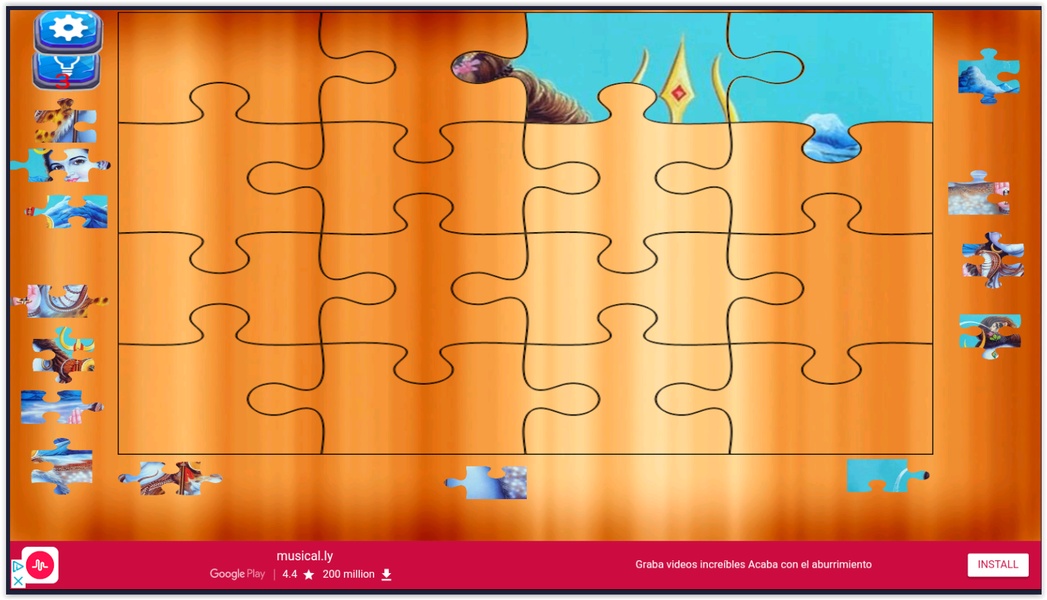 Lord Shiva - Shiv Parvati Jigsaw Puzzle - Preview 6