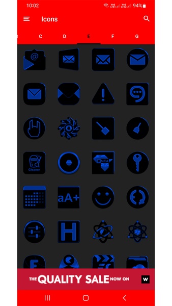Black and Blue Icon Pack Free - Preview 2