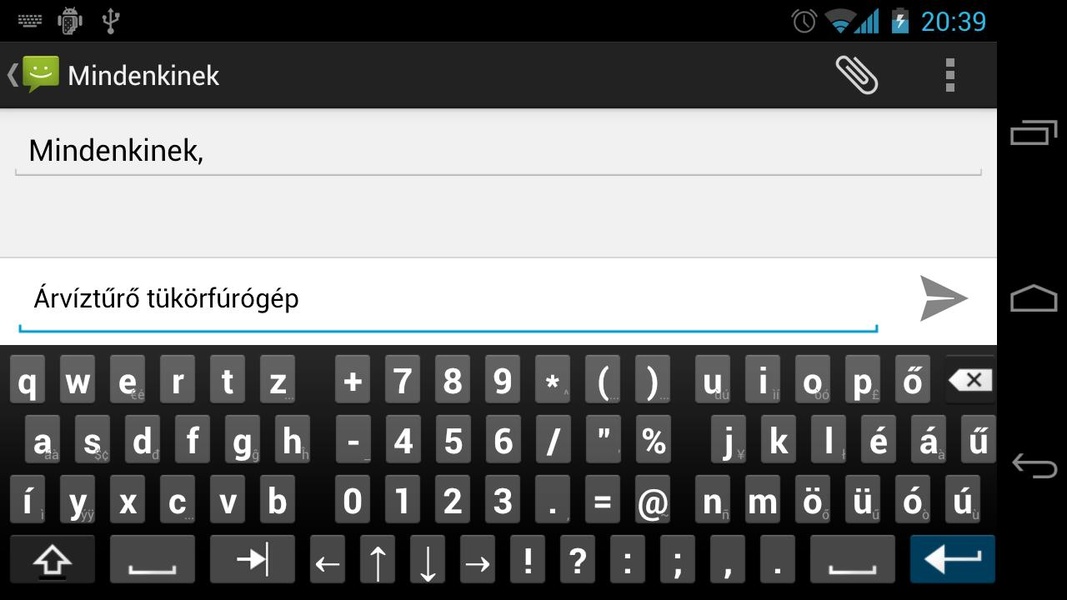 AnySoftKeyboard - Hungarian Language Pack - Preview 2