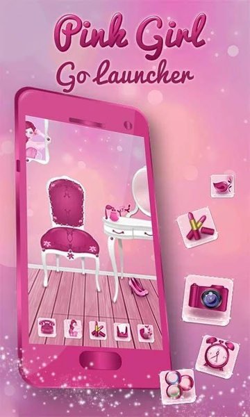 Pink Girl GO Launcher - Preview 6