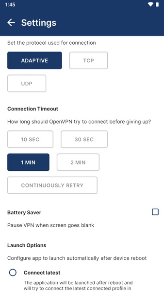 OpenVPN Connect - Preview 7