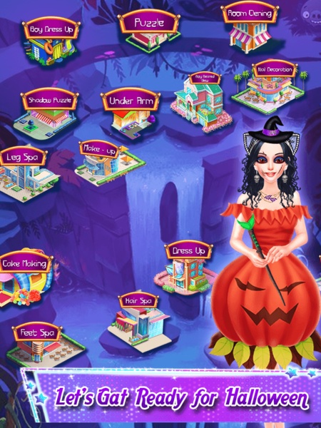 Halloween Makeup Salon : Dressup Games For Girls - Preview 11