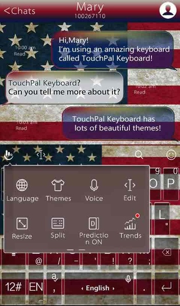 TouchPal SkinPack America - Preview 1