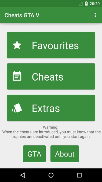 Cheats GTA V APK do pobrania na Androida