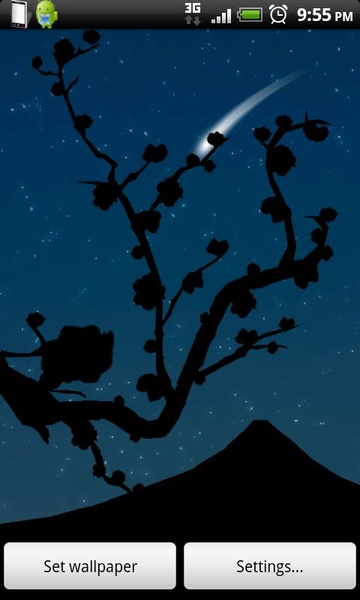 Red Sakura Live Wallpaper - Preview 2