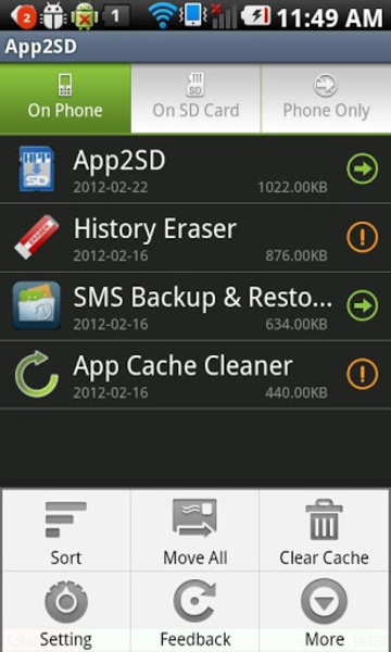 App2SD - Save phone storage - Preview 3