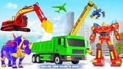 Snow Excavator Robot Car Games screenshot 4