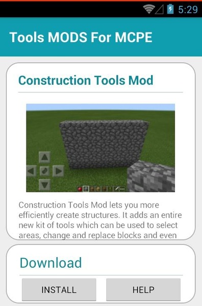 Tools MODS For MCPE - Preview 3