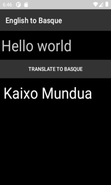 English to Basque Translator - Preview 4