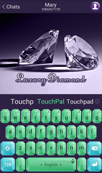TouchPal SkinPack Luxury Diamond - Preview 1