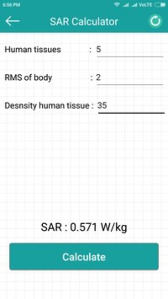 SAR Calculator - Preview 2