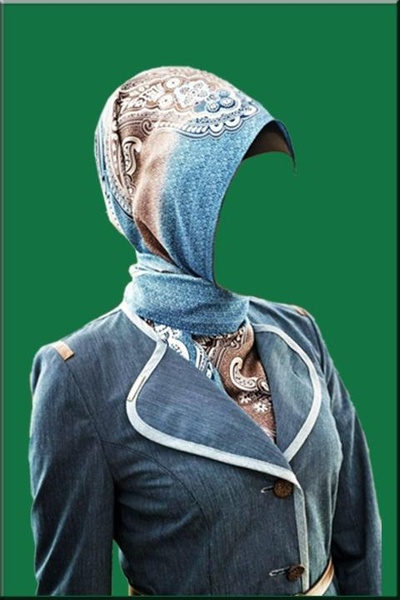 Hijab Fashion Photo Suit - Preview 1