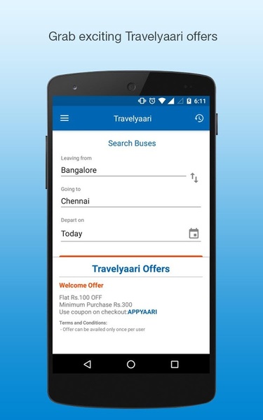 Travelyaari coupons for new clearance user