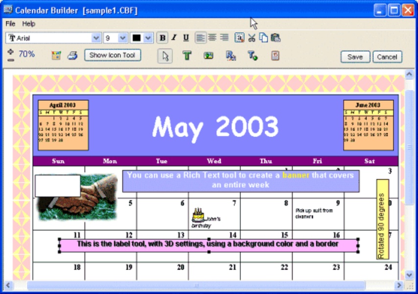 Download Calendar Builder 3.46 for Windows | Uptodown.com