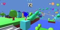 Blue Hedgehog Dash Run 3D v2 screenshot 2
