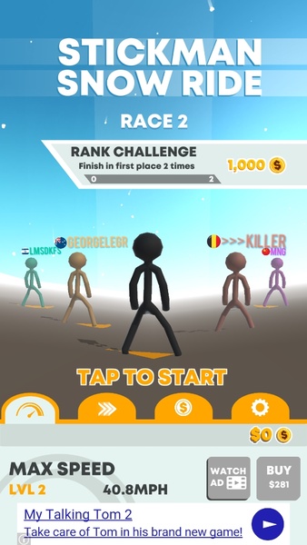 Stickman Snow Ride - Preview 4