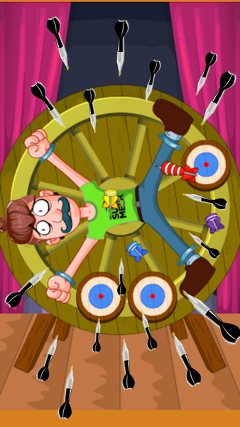 Dart wheel aim target-dart throw game - Preview 3