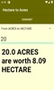 Hectare to Acres Converter screenshot 2