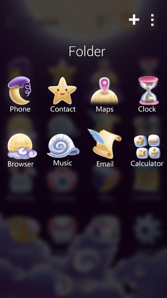 Moonie GOLauncher EX Theme - Preview 2