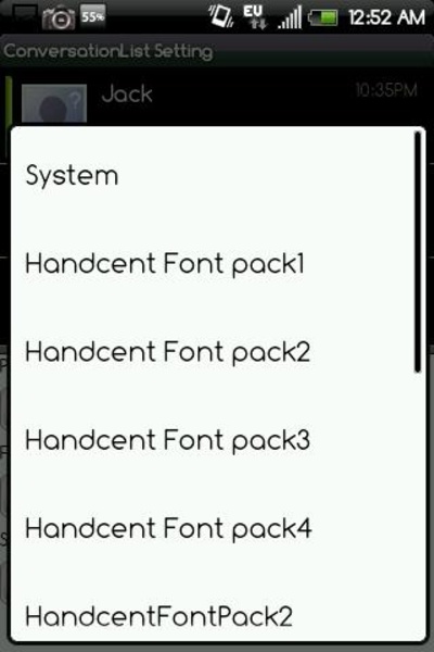 Handcent Font Pack1 - Preview 2