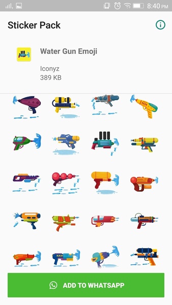 Water Gun Emoji - Preview 1