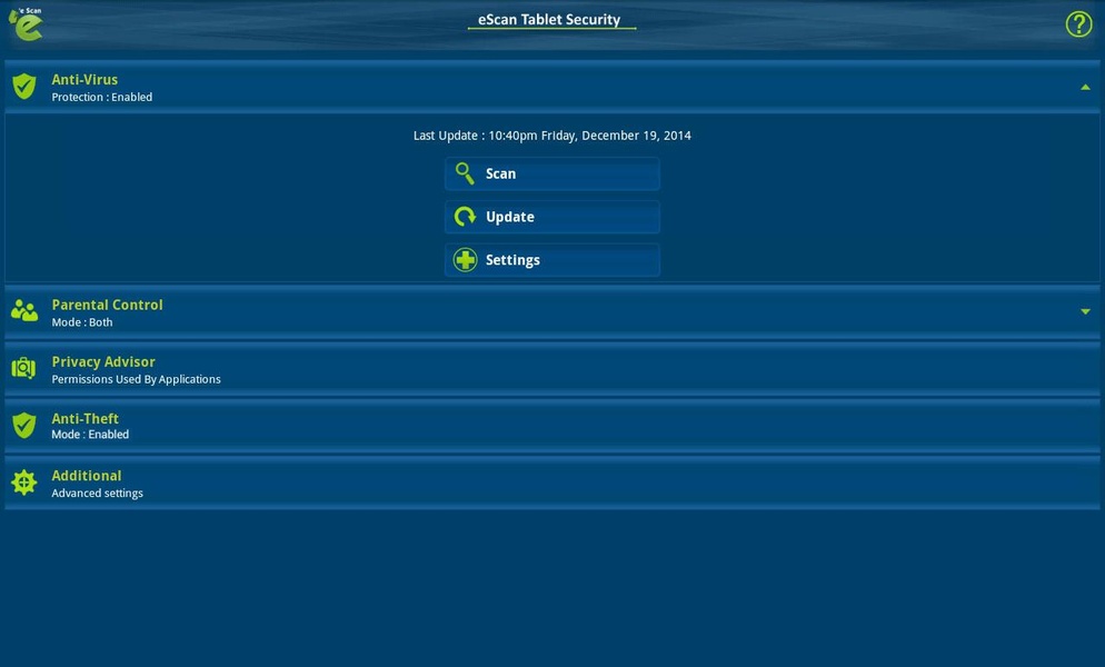 eScan Tablet Security - Preview 11