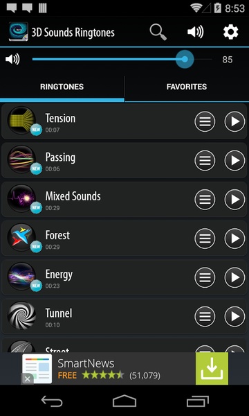 3D Sounds Ringtones - Preview 3