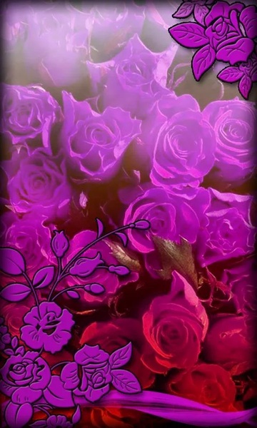Purple Flowers Live Wallpaper - Preview 4