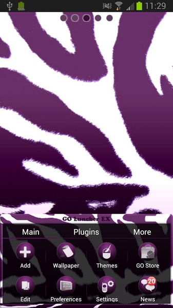 GO Launcher EX Violet Zebra - Preview 5