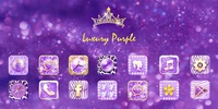 Luxury Purple GOLauncher EX Theme screenshot 6
