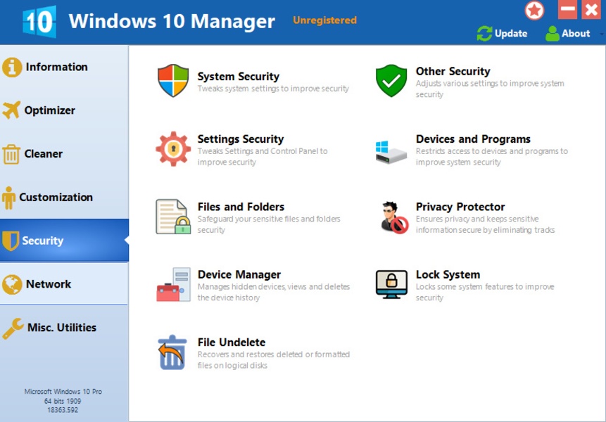 Windows 10 Manager 1