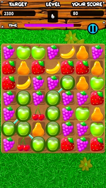 Fruity Gardens - Fruit Link Puzzle Game - Preview 1