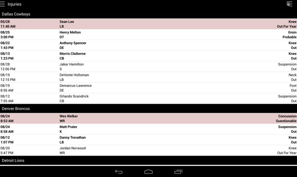 SportsInsights - Preview 2
