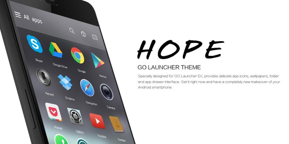 Hope GOLauncher EX Theme - Preview 1