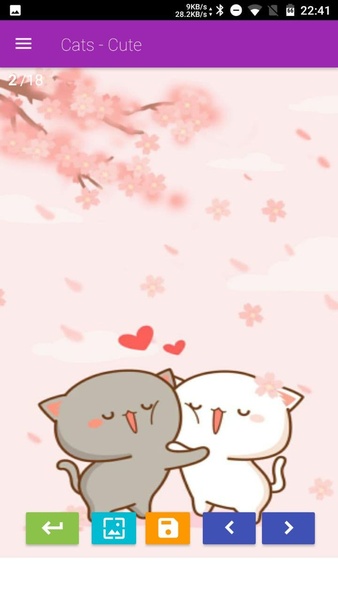 Kawaii Gatos Fondos Pantalla - Preview 1