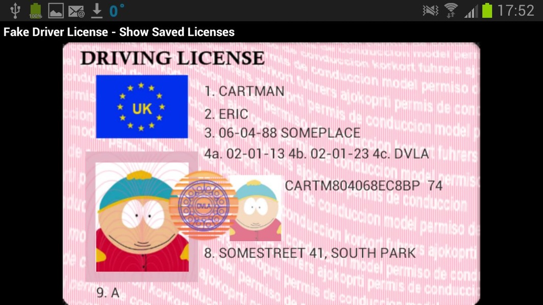 Fake Driver License Generator - Preview 4