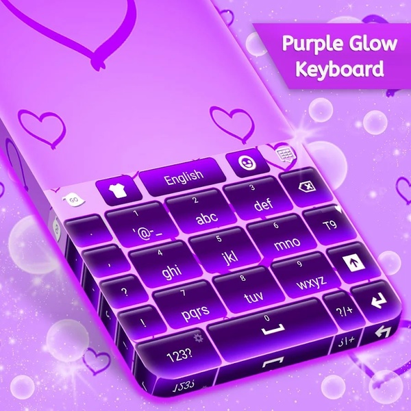 Purple Glow Keyboard Free - Preview 2