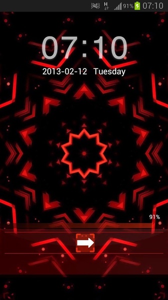 GO Locker Theme Red Black - Preview 3