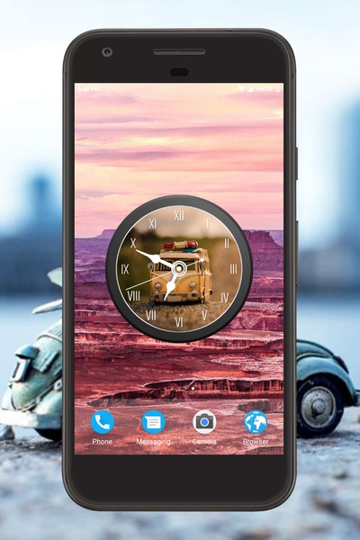 Vintage Car Clock Live Wallpaper - Preview 5